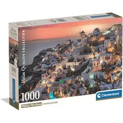 CLEMENTONI - Rompecabezas 1000 Piezas Santorini Grecia Adultos