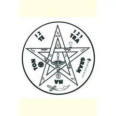 EDITORIAL SOLAR - LAMINA PENTAGRAMA NEGRO MD 10 x 10 cm