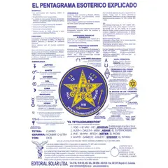 EDITORIAL SOLAR - LAMINA PENTAGRAMA ESOTERICO 25 x 35 cm