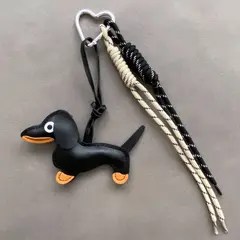 FRIOLENTA - Llavero Perro Salchicha Charm Dachshund para cartera