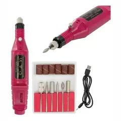 GENERICO - Kit Pulidor Esmeril De Uñas Semiprofesional Pen