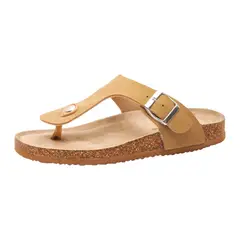 PRICE SHOES - Sandalias Planas para Mujer 942AMELIECAMEL