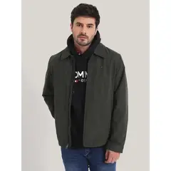 TOMMY HILFIGER - Chaqueta verde con logo
