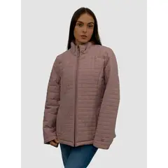TOMMY HILFIGER - Chaqueta rosada estilo quilt