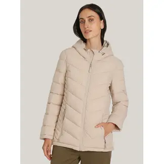 TOMMY HILFIGER - Chaqueta Beige Plegable Acolchada