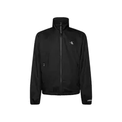 CALVIN KLEIN - Chaqueta Negro Con Cremallera Y Cuelloalto