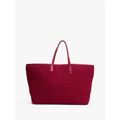 TOMMY HILFIGER - Bolso rojo de playa en Cuero The Sofia Capsule