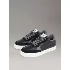 CALVIN KLEIN - Tenis Negros de Cuero para hombre