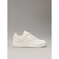 CALVIN KLEIN - Tenis blanco basket de lona alta