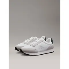 CALVIN KLEIN - Tenis blanco retro runner de ante