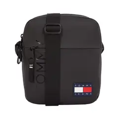 TOMMY HILFIGER - Bolso negro reporter con correa cruzada Essential