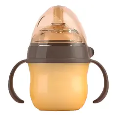 MILOPTS - Tetero Biberon Silicona Simulador Pecho Bebes 150ml