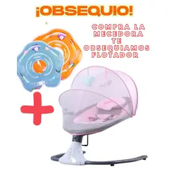 MUNDO BEBE - SILLA MECEDORA ELECTRICA ROSA PREMIUM 2025 + REGALO