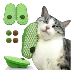MILOPTS - Cepillo Rascador Gatos De Pared Bola Catnip Masajeador