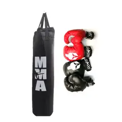 SIONFIT - 2 PARES DE GUANTES DE BOXEO ESTANDAR+SACO DE 120CM