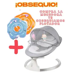MUNDO BEBE - SILLA ELECTRICA GRIS PARA BEBE CON REGALO