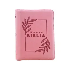 SBC - Biblia mediana RVR Letra Grande PJR Color Rosado Con Ayudas Digitales