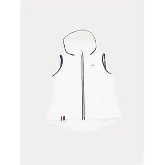 TOMMY HILFIGER - Chaleco blanco Acolchado con capota