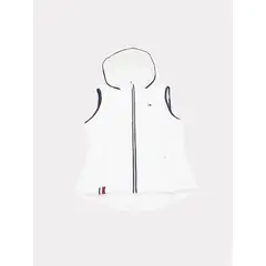 TOMMY HILFIGER - Chaleco blanco Acolchado con capota