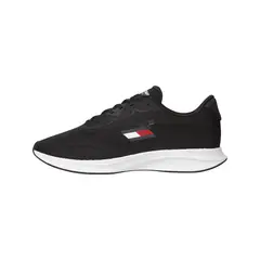 TOMMY HILFIGER - Tenis negro de malla con logo
