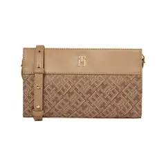 TOMMY HILFIGER - Bolso beige cruzado IM Latam Jacquard