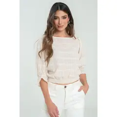 RAGGED - Blusa marruecos Marfil Ragged.