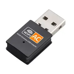 GENERICO - Adaptador Wifi Usb 5g Tarjeta Red Pc Ac 600 Doble Banda Dual
