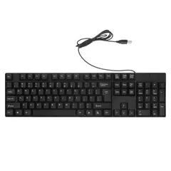 GENERICO - Teclado Ergonómico USB Resistente Para Escritorio Y Laptop