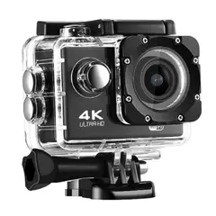 GENERAL - Camara Deportiva 4k Ultra Hd Wifi Resistente Al Agua Negro