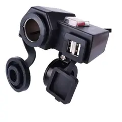 GENERICO - Cargador Moto/carro Socket Usb Celular 12 V Cigarrera