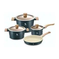 SCHAFFHAUSEN - Bateria Ollas Mármol 7 Pzs Praga Antiadherente