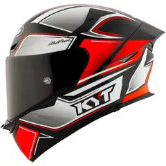 KYT - CASCO TT-REVO TOURIST MATT COOL RED FLUO XS