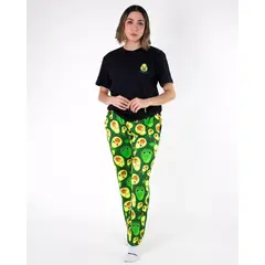 NERAKO - Aguacate Camiseta Negra Unisex Mujer