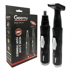 GEMEI GEEMY - Maquina Afeitadora Patillera Nariz Oidos Recargable 2 en 1