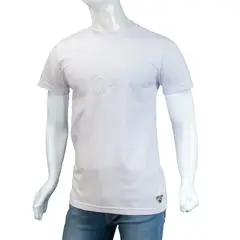 ALMA DE AVIADOR - Camiseta Cuello R Blanco CT Algodón Peruano
