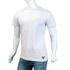 ALMA DE AVIADOR - Camiseta Cuello R Blanco LT Algodón Peruano