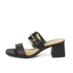MODARE - SANDALIA NAPA NEGRO DORADO