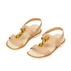 MODARE - SANDALIA PLANA NUDE CRISTAL