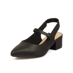 MODARE - TACON BAJO SAFIANO NEGRO