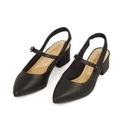 MODARE - TACON BAJO SAFIANO NEGRO