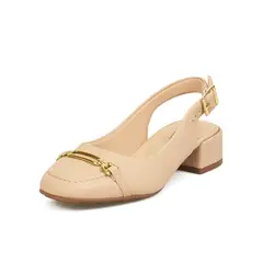 MODARE - TACON BAJO NATURE NUDE DORADO