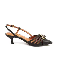 VIZZANO - TACON BAJO NEGRO DORADO