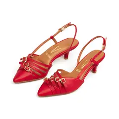VIZZANO - TACON BAJO ROJO DORADO