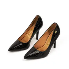 VIZZANO - STILETTO VERNIZ CROCO NEGRO