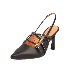 VIZZANO - TACON ALTO PELICA NEGRO DORADO