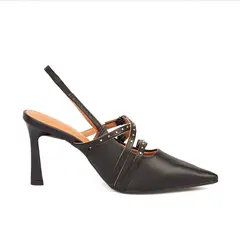 VIZZANO - TACON ALTO PELICA NEGRO DORADO