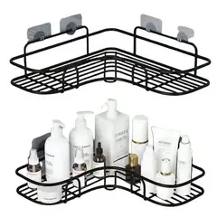 GENERICO - Organizador Ducha Esquinero Acero Inoxidable Set X2