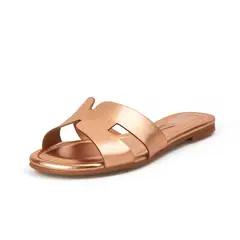 VIZZANO - SANDALIA PLANA ORO ROSA