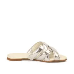 VIZZANO - SANDALIA PLANA DUBAI PLATA