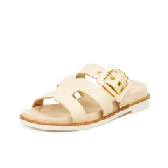 MODARE - SANDALIA PLANA FLOATHER CREMA